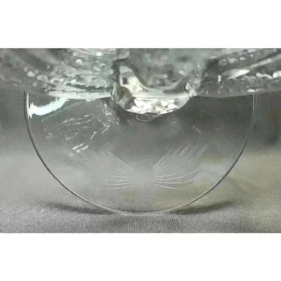 Vintage Tiffin Franciscan Etched Crystal Candelabra Double Candlestick Holders - Picture 4 of 9